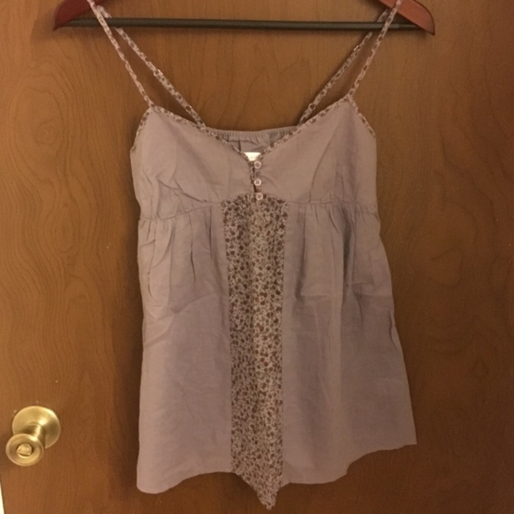 Purple Floral Babydoll Camisole